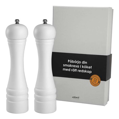 Salt- och Pepparkvarn 25 cm Vit (2-pack)